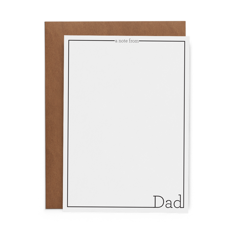 A Note from Dad Flat Cards - Lost Art Stationery