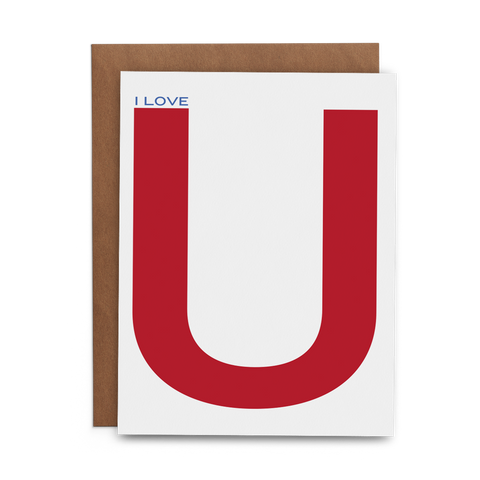 I Love U - Lost Art Stationery