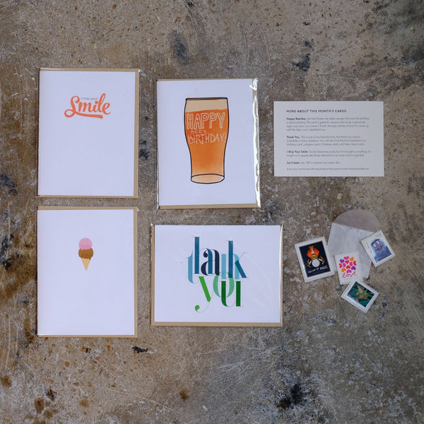 3-Month Pre-paid Subscription, Auto Renews - Lost Art Stationery