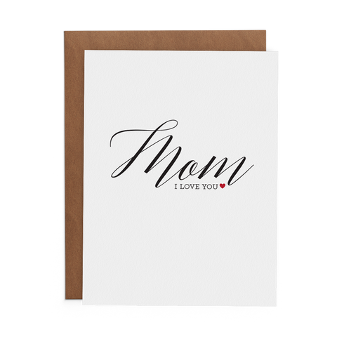 Mom I Love You - Lost Art Stationery
