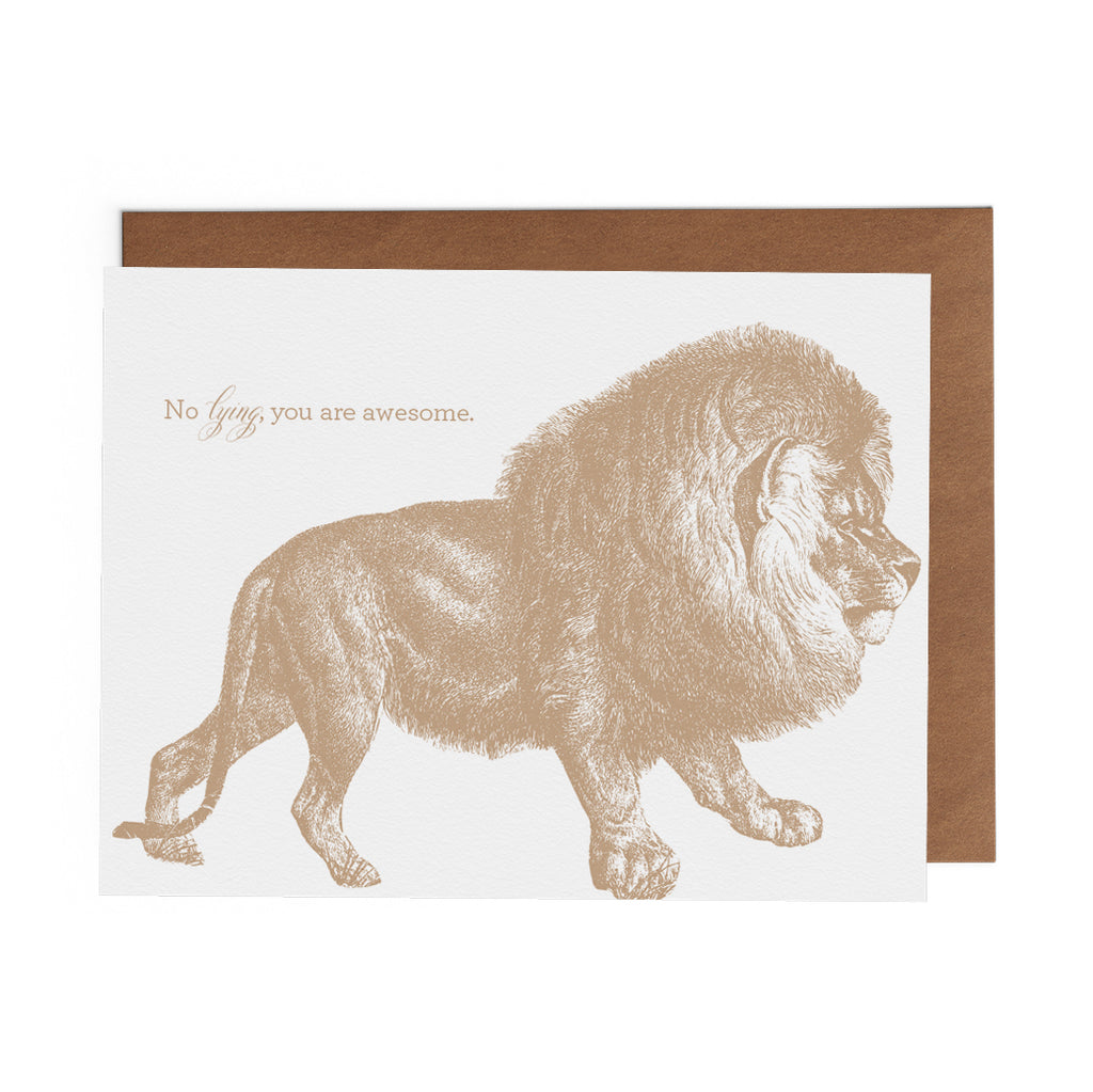 No Lying, You Are Awesome - Lost Art Stationery