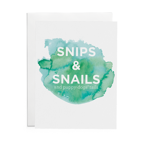 Snips & Snails and Puppy Dog Tails - Lost Art Stationery