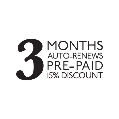 3-Month Pre-paid Subscription, Auto Renews - Lost Art Stationery