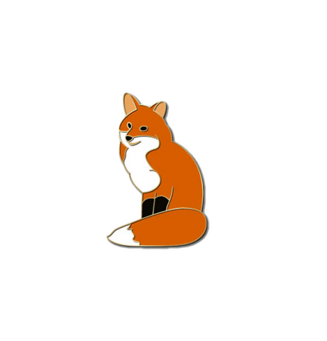 Red Fox Soft Enamel Pin