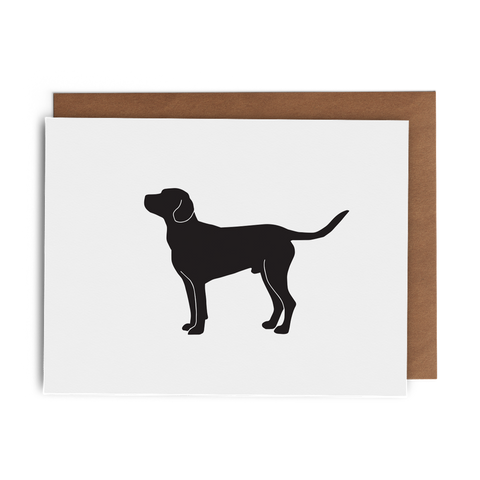 Chocolate Lab Greeting Card - Lost Art Stationery