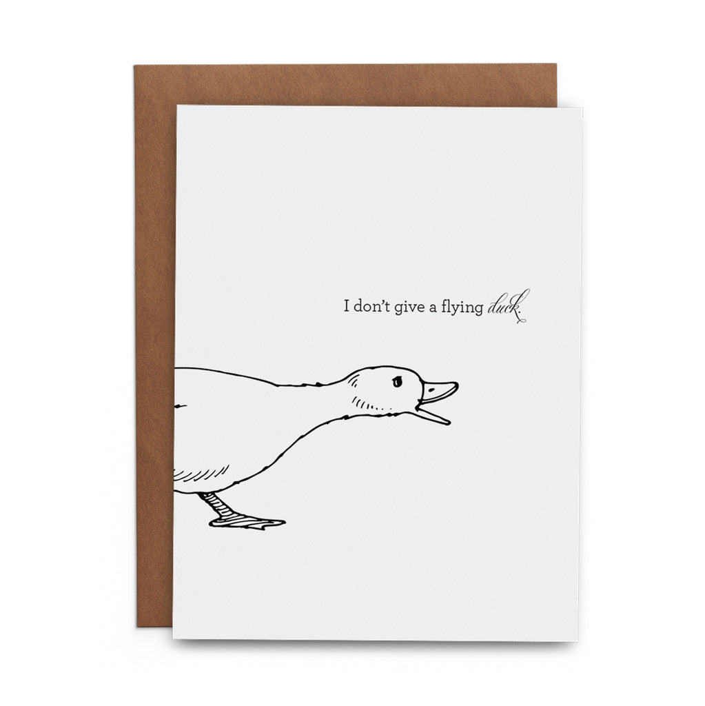 I Don't Give a Flying Duck - Lost Art Stationery