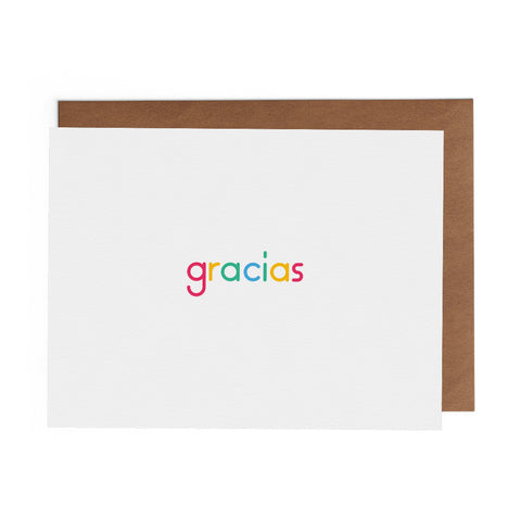 Gracias Thank You Greeting Card - Lost Art Stationery
