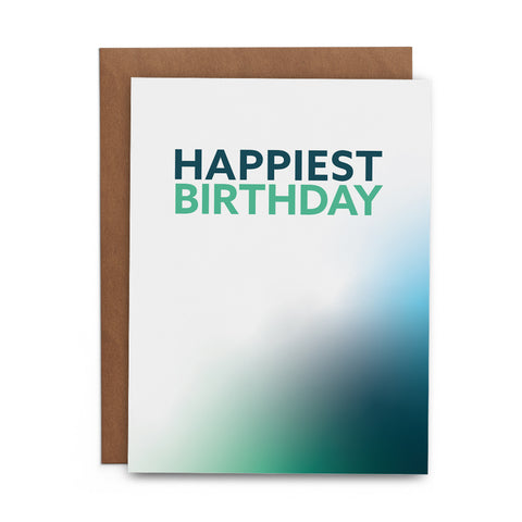Happiest Birthday Gradient - Lost Art Stationery