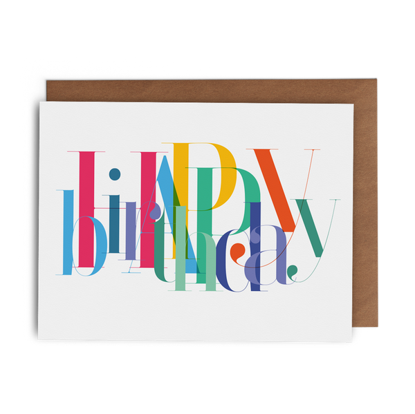 Happy Birhtday Greeting Card – Lost Art Stationery