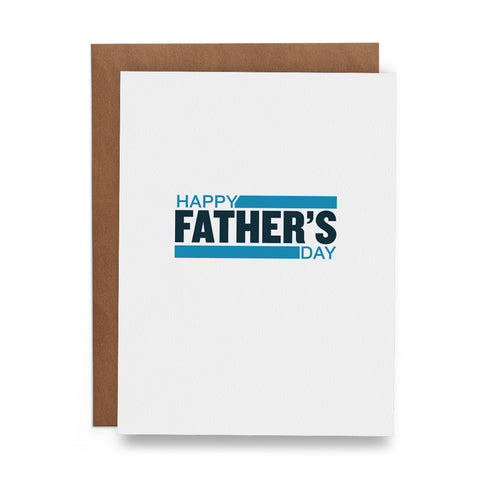 Happy Father's Day Stripes - Lost Art Stationery