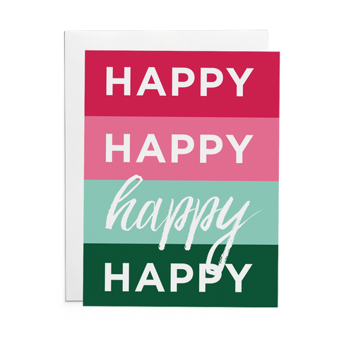 Happy Happy Happy Happy - Lost Art Stationery