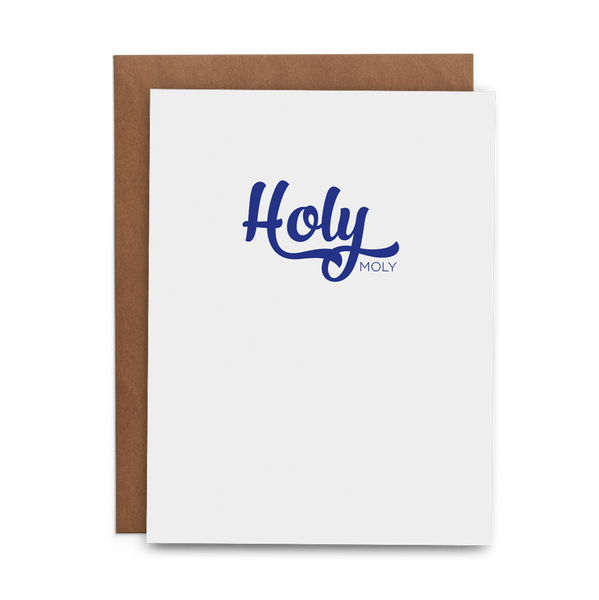 Holy Moly Greeting Card Lost Art Stationery