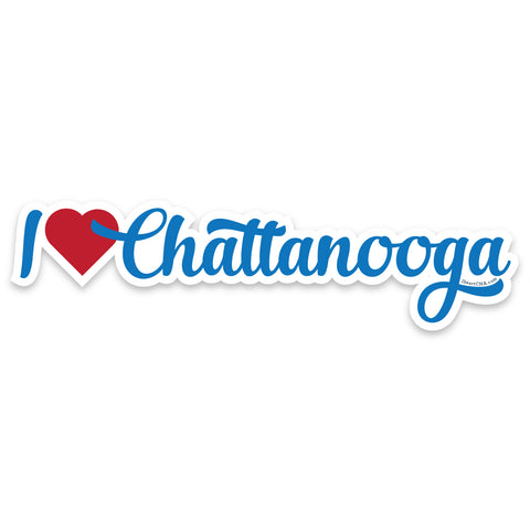 I Heart Chattanooga sticker - Lost Art Stationery