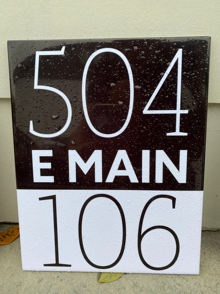 Ceramic Tile Door Numbers for East by Main