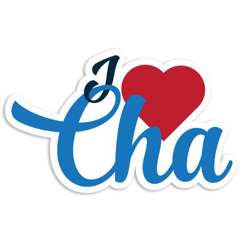 I Heart CHA sticker - Lost Art Stationery