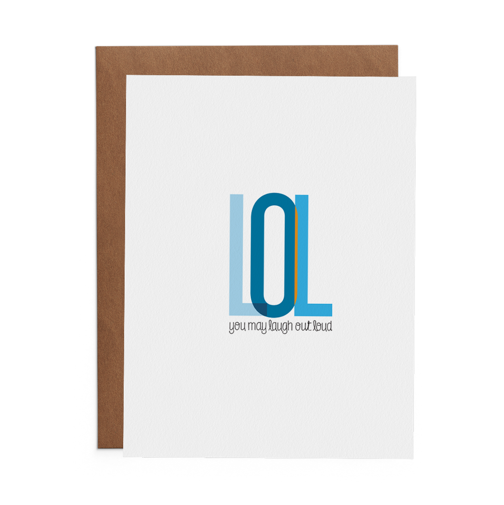LOL: You May Laugh Out Loud - Lost Art Stationery