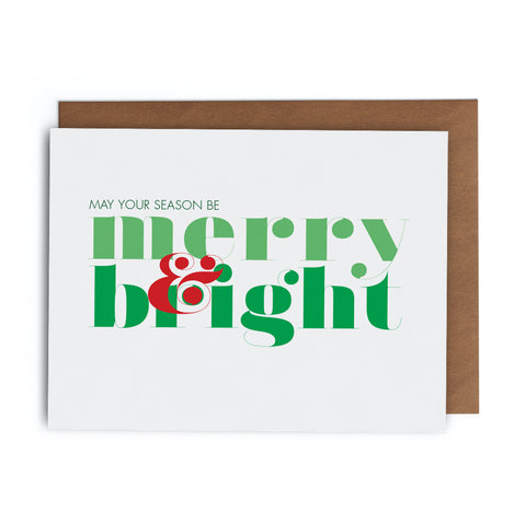 May Your Season Be Merry & Bright - Lost Art Stationery