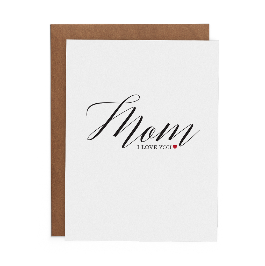 Mom I Love You - Lost Art Stationery