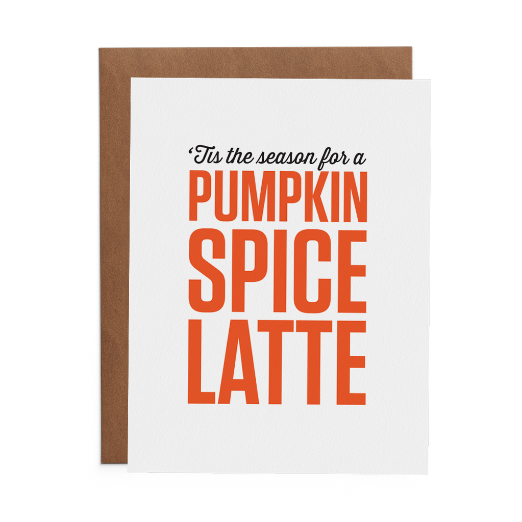 'Tis the Season for a Pumpkin Spice Latte - Lost Art Stationery