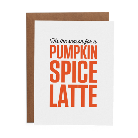 'Tis the Season for a Pumpkin Spice Latte - Lost Art Stationery