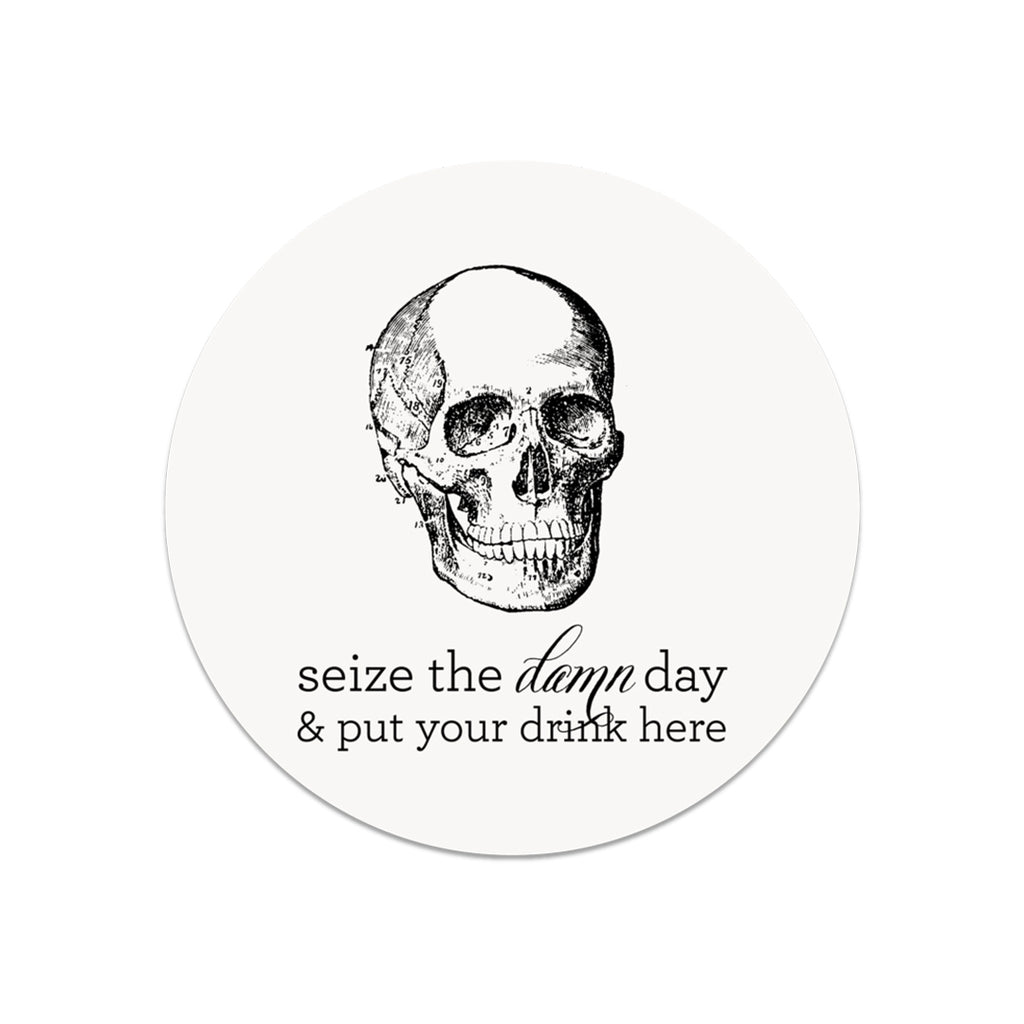 Seize the Damn Day & Put Your Drink Here - Lost Art Stationery