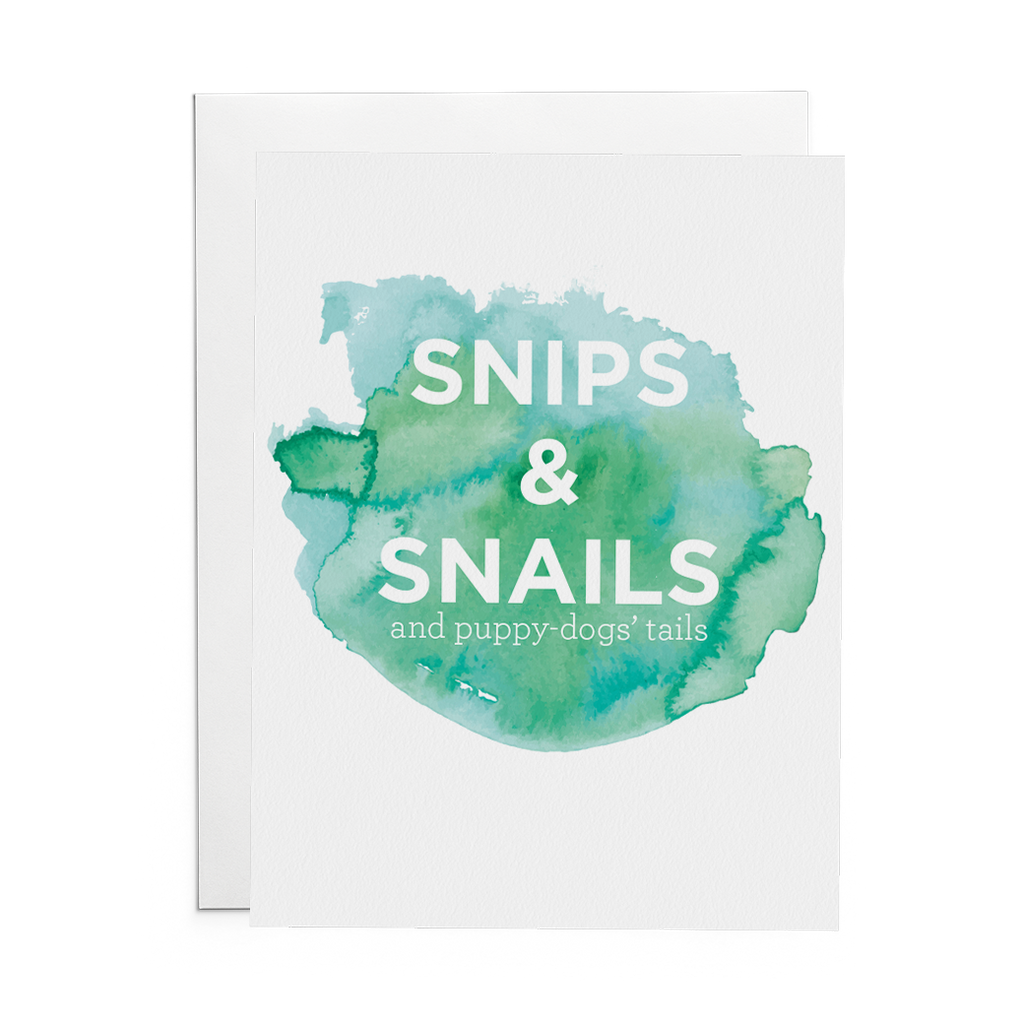 Snips & Snails and Puppy Dog Tails - Lost Art Stationery
