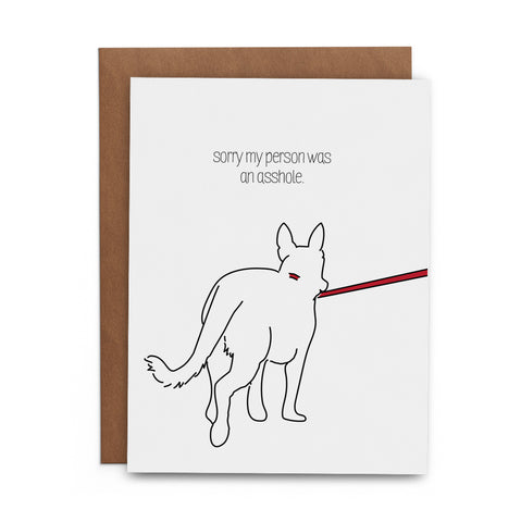 Sorry My Person Was an Asshole - Lost Art Stationery