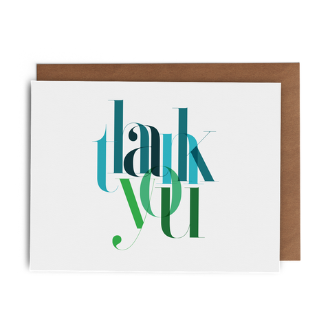 Thank You - Lost Art Stationery
