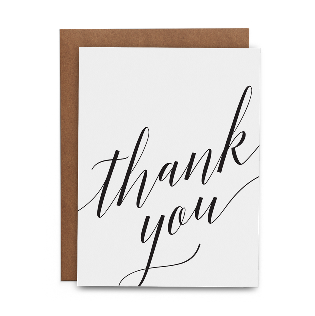 Thank You - Script - Lost Art Stationery