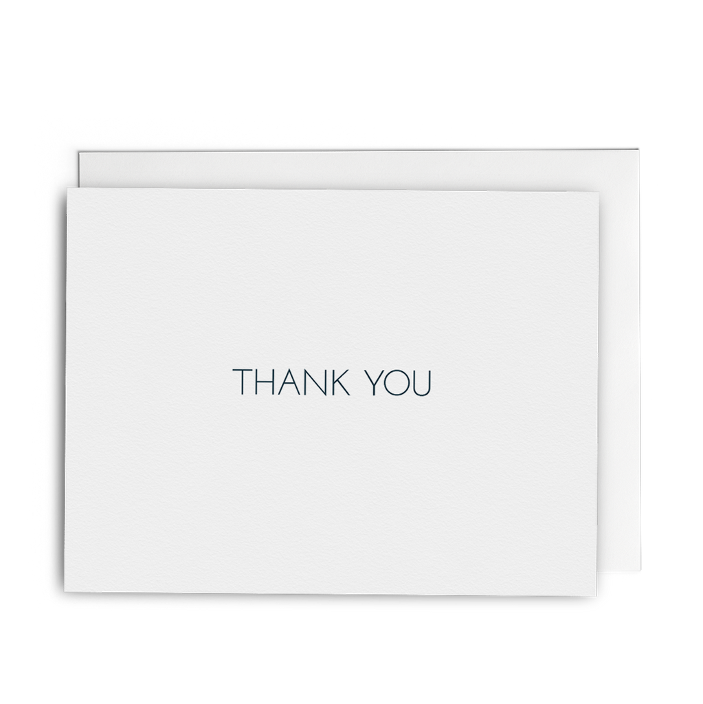 Thank You - Marble Lined - Lost Art Stationery