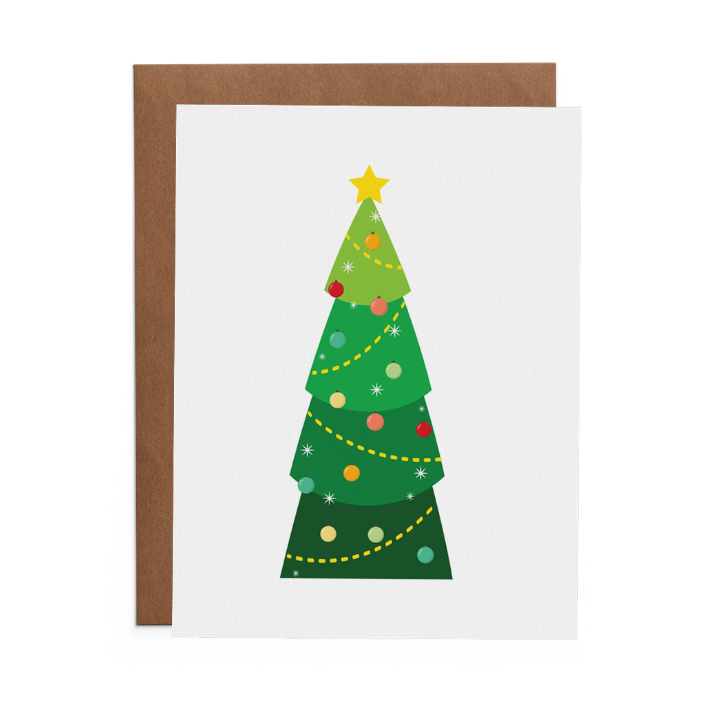 Christmas Tree Greeting Card - Lost Art Stationery