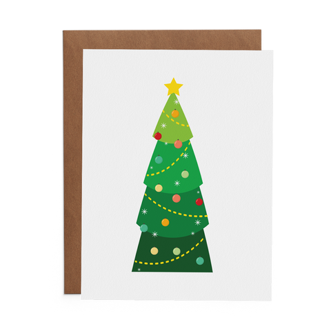 Christmas Tree Greeting Card - Lost Art Stationery