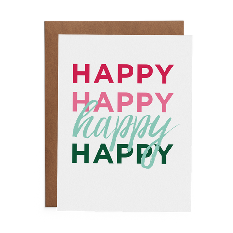 Happy Happy Happy - Lost Art Stationery