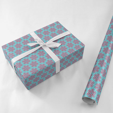 Snowflake Gift Wrap - Lost Art Stationery